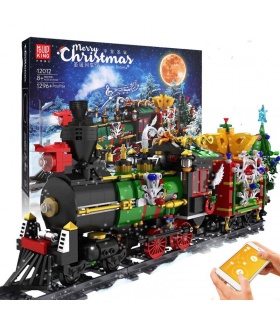 MOLD KING 12012 クリスマスシリーズ 蒸気機関車 ビルディングブロックおもちゃセット