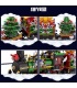 MOULD KING 12012 Christmas Series Steam Electric Train Building Block Toy Set