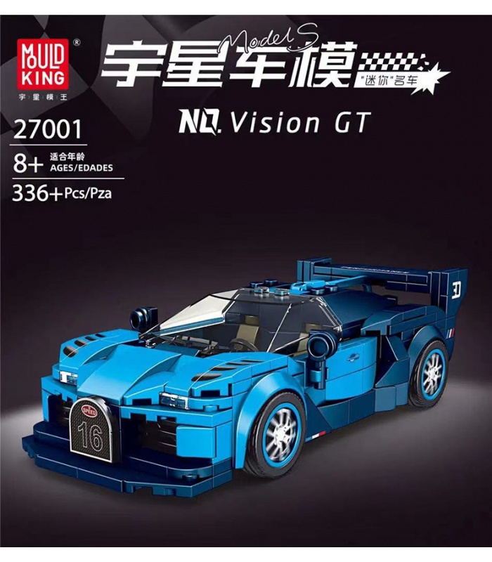 MOLD KING 27001 Bugatti Vision GT Sportwagen Bausteine Spielzeug-Set