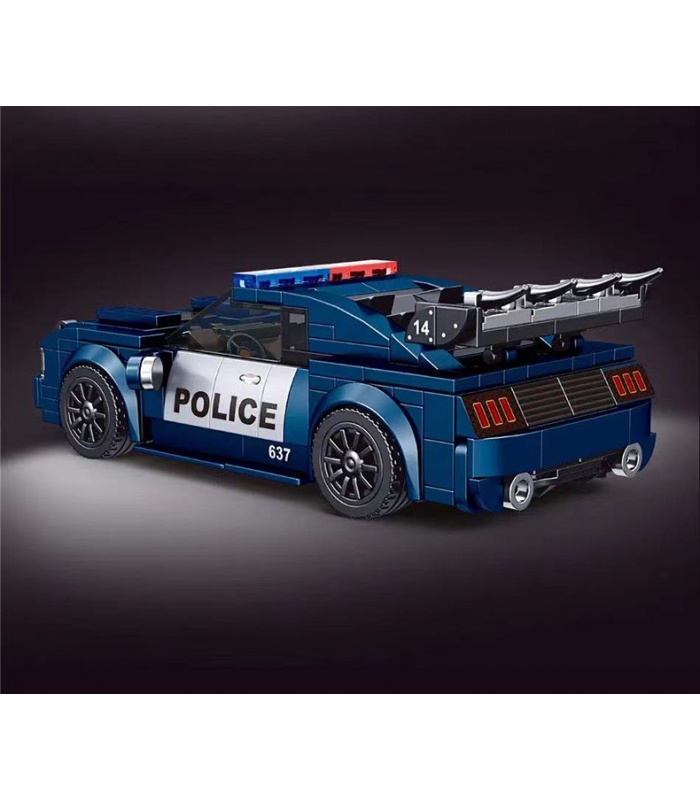 MOLD KING 27002 Straßensperre Polizei Sportwagen Bausteine Spielzeug-Set