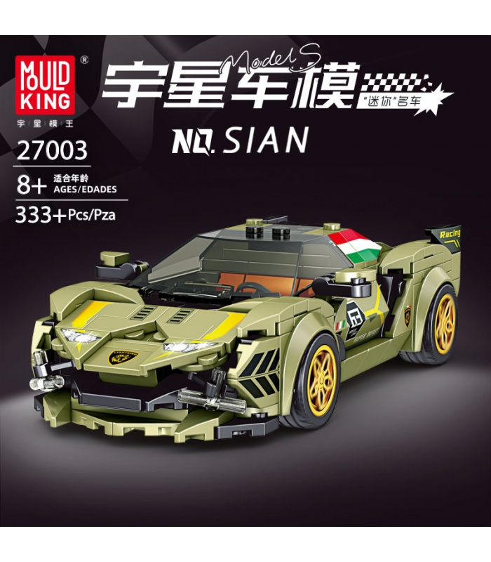 MOLD KING 27003 Lamborghini Sian Sports Car Building Blocks Juego de juguetes