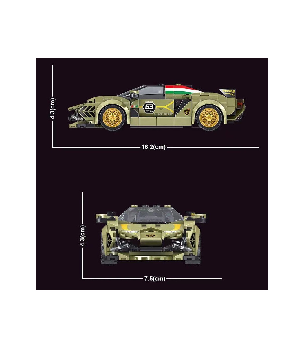 MOULD KING 27003 Lamborghini Sian Sports Car Building Blocks Toy
