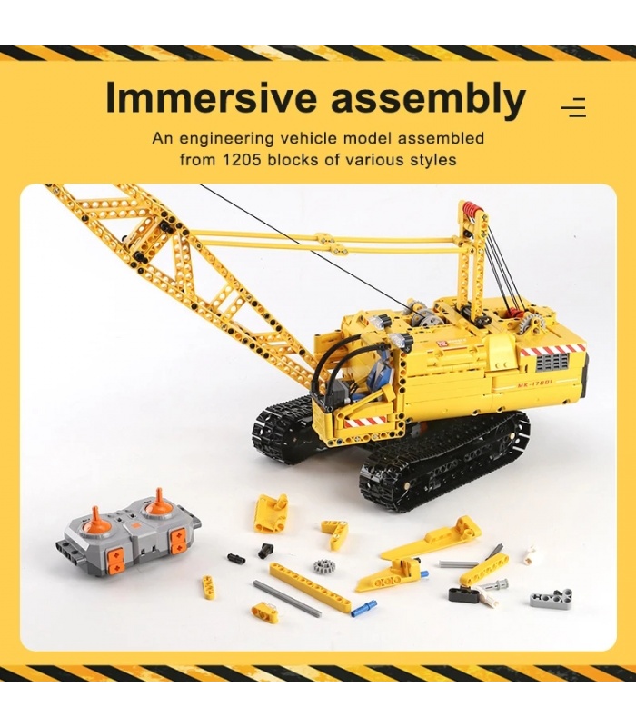 MOULE KING 17001 Motorisé Crawler Crane Télécommande Blocs de Construction Ensemble de