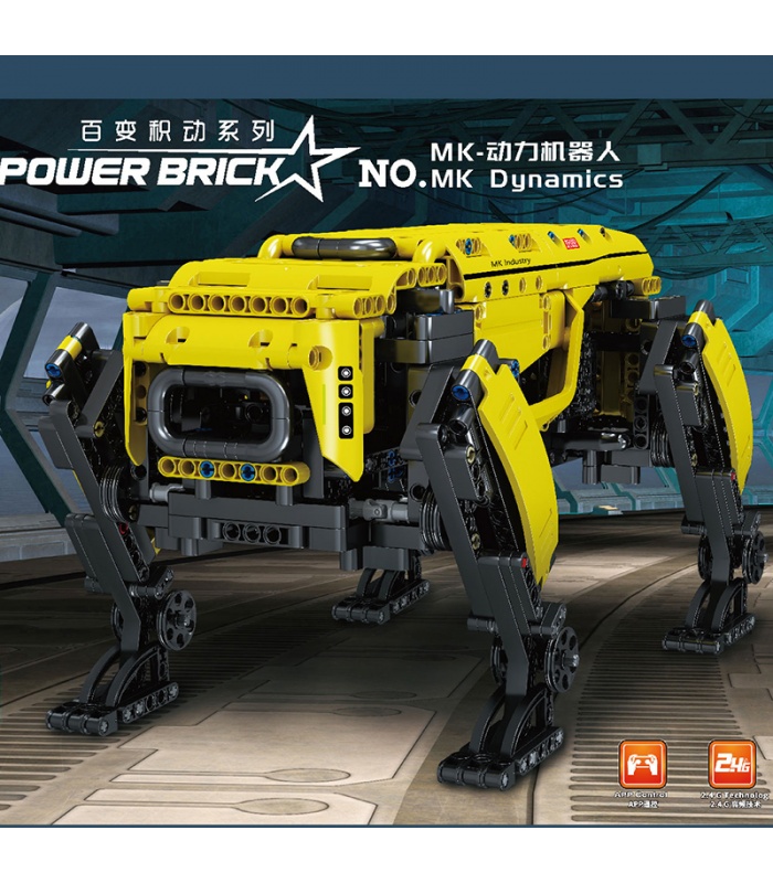 MOLD KING 15066 MK Dynamics 로봇 개 원격 제어 빌딩 블록 장난감 세트