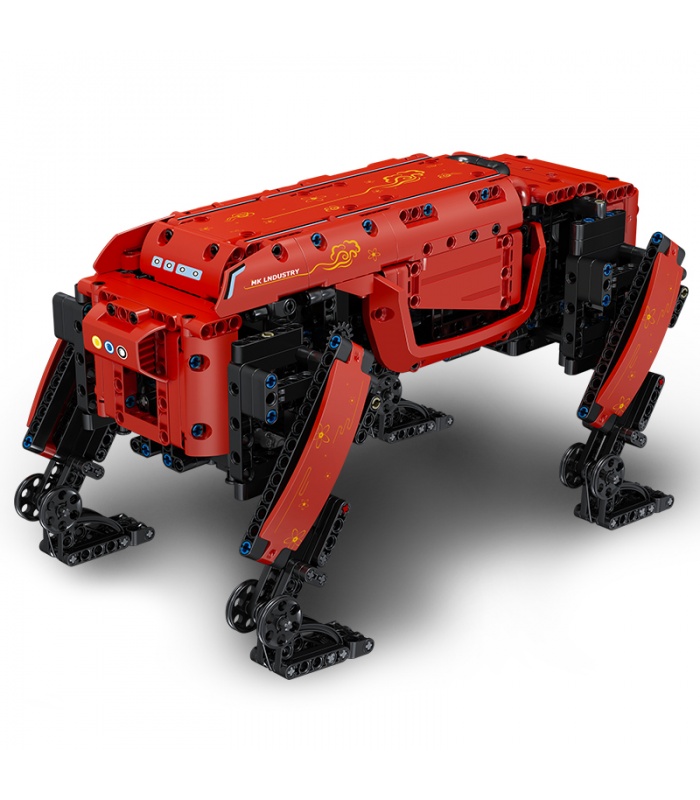 MOLD KING 15067 MK Dynamics Rouge Robot Chien Télécommande Blocs de Construction Ensemble