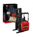 MOULD KING 17041 Engineering Series Red Reach Truck Remote Control Building Blocks Toy Set