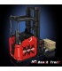 MOULD KING 17041 Engineering Series Red Reach Truck Remote Control Building Blocks Toy Set