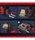 MOULD KING 17041 Engineering Series Red Reach Truck Remote Control Building Blocks Toy Set