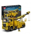 MOLD KING 17028 노란색 도로 구조 차량 엔지니어링 시리즈 빌딩 블록 장난감 세트