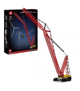 MOLD KING 17015 Grue sur chenilles Liebherr LR13000 Télécommande Blocs de construction