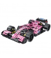 MORK 023009 F1 VJM10 Pink Force India Sports Car Model Building Bricks Toy Set