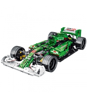 MORK 023008 Jaguar R5 verde, modelo de coche deportivo, juego de bloques de construcción de juguete