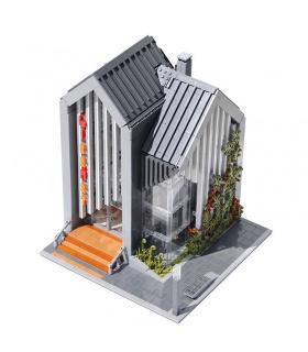 MORK 011001 ensemble de jouets en briques de construction de modèles de bibliothèque moderne