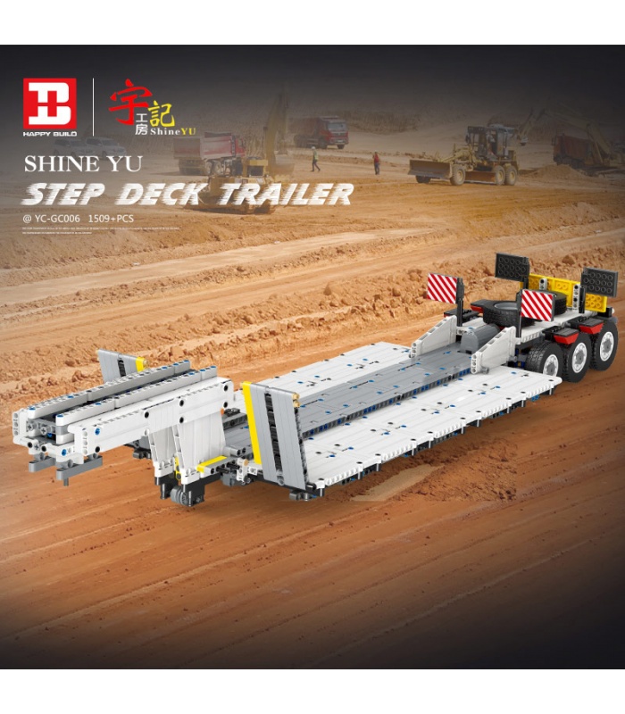 XINYU YC-GC006 Stufendeck-Anhänger Transport Flache Bausteine-Spielzeug-Set