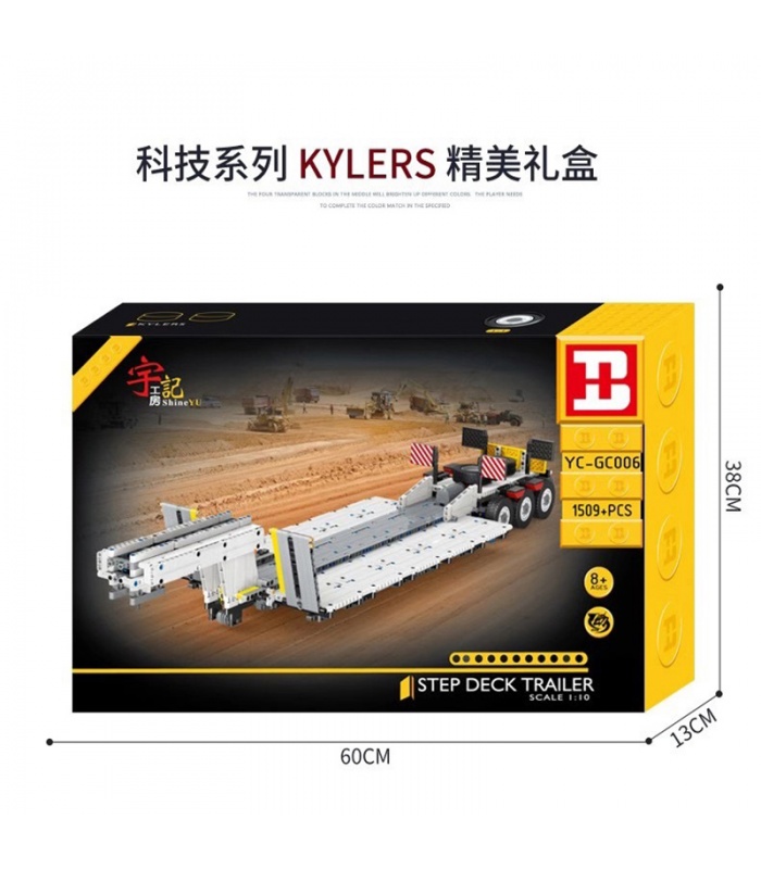 XINYU YC-GC006 Step Deck Trailer Transport Flat Building Bricks Toy Set