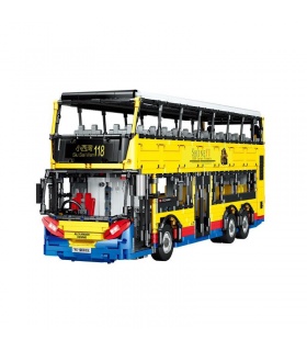 XINYU YC-QC015 Bus de dos pisos Dennis Enviro 500 MMC Juego de juguetes de ladrillos de