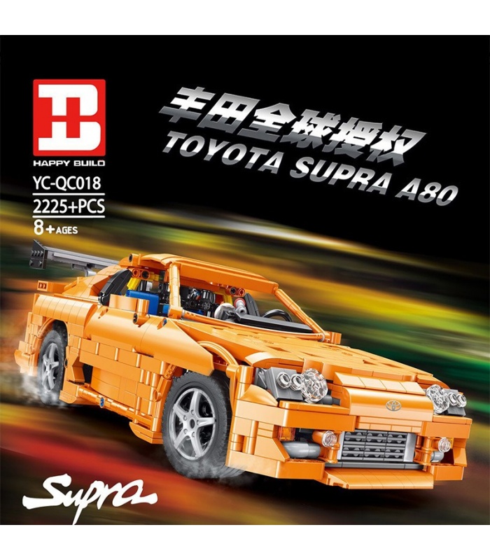 XINYU QC018 TOYOTA SUPAR A80 Sports Car Building Bricks Toy Set