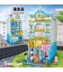 XINYU YC20005 Barber Shop City Street View Serie Bausteine-Spielzeug-Set