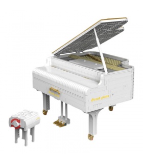 XINYU YC21003 화이트 피아노 빌딩 벽돌 장난감 세트