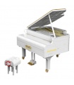 XINYU YC21003 ホワイトピアノビルディングレンガおもちゃセット