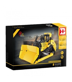 XINYU YC-22011 Bulldozer Grand Bulldozer Télécommande Briques de Construction Ensemble de