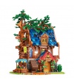 Reobrix 66008 Série d'architecture de maison d'arbre médiévale européenne Ensemble de jouets de briques de construction