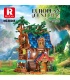 Reobrix 66008 유럽 중세 나무 집 건축 시리즈 건물 벽돌 장난감 세트