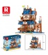 Reobrix 66007 European Medieval Fishing Store Architecture Series Building Bricks Toy Set