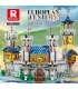 Reobrix 66006 European Medieval Lion Castle Architecture Series Building Bricks Toy Set