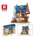 Reobrix 66005 European Medieval Blacksmith Shop Architecture Series Building Bricks Toy