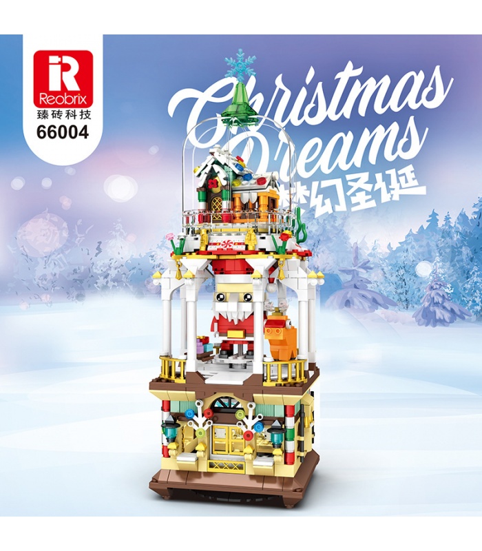 Reobrix 66004 Weihnachtstraum-Bausteinspielzeugset