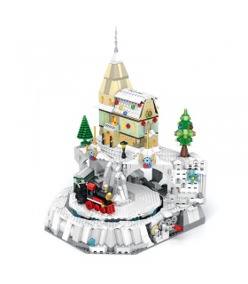 레오브릭스 66003 마을의 크리스마스 빌딩 블록 장난감 세트