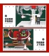 Reobrix 66002 Santa Christmas Sleigh Building Blocks Toy Set
