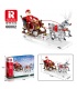 Reobrix 66002 Santa Christmas Sleigh Building Blocks Toy Set