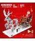 Reobrix 66002 Juego de juguetes de bloques de construcción con trineo navideño de Papá Noel