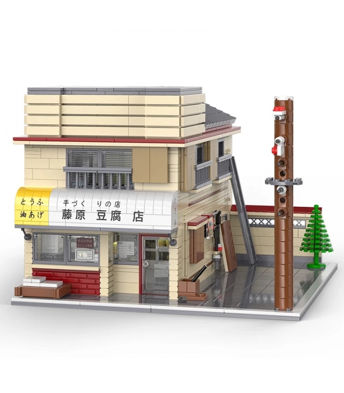CADA C61031 Fujiwara Tofu Shop Initial D Building Block Toy Set
