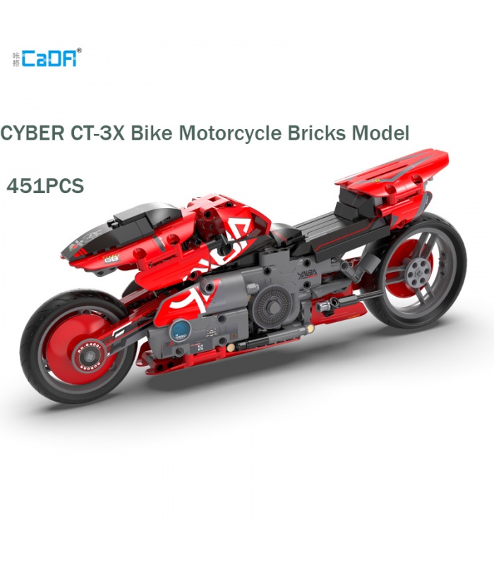CADA C64001 Cyber Night Series Cyber Grass Moto Building Blocks Toy Set