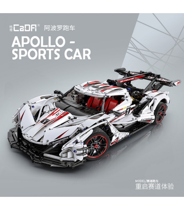 CADA C61053 Apollo IE Helios Master Series Sports Car Remote Control Building Blocks Toy