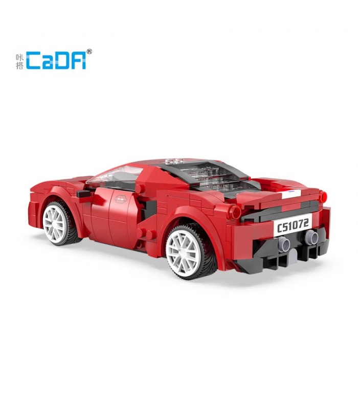 CADA C51072 488 Red Race Sports Car Remote Control Building Blocks Toy Set