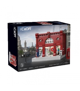 CADA 66008 Estación de metro de Londres Serie de paisaje urbano británico Juego de bloques de construcción de juguete