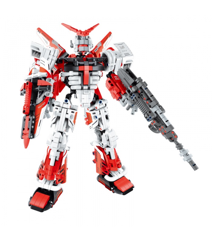 IMMASTER 6824 Roboterserie Rote Flammengott-Waffe Bausteine-Spielzeugset