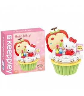 Keeppley K20813 헬로 키티 케이크 컵 빌딩 블록 장난감 세트