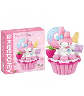 Keeppley K20814 Melody Cupcake Sanrio Series Juego de juguetes de bloques de construcción
