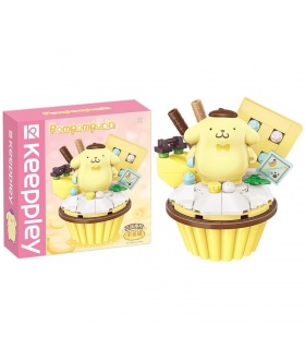 Keeppley K20816 Pompompurin Cupcake Sanrio Series Building Blocks Toy Set