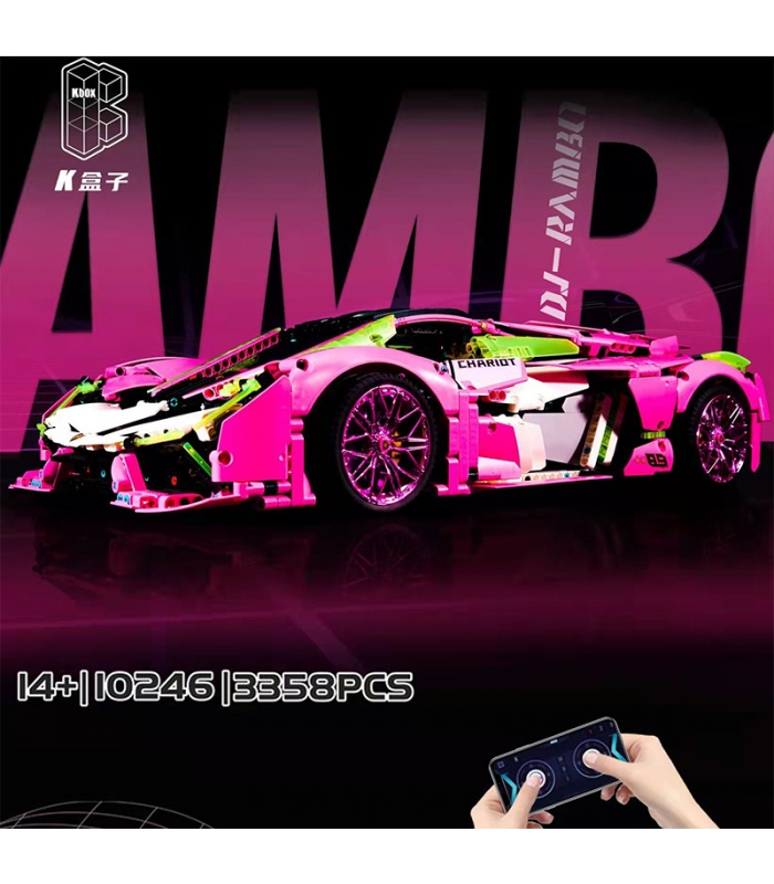 KBOX 10246 Rambo Cyber ​​Sports Car Building Blocks Toy Set