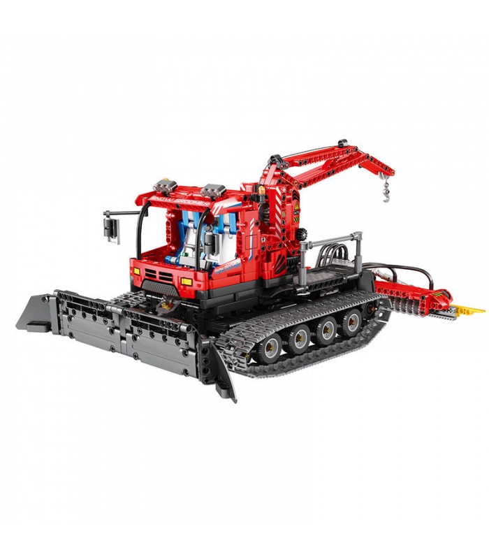 REOBRIX 22019 Snow Leveling Vehicle Technology Machinery Series Bausteine Spielzeugset