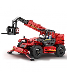 REOBRIX 22020 Telescopic Forklift Truck Technology Machinery Series Building Blocks Toy