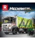 REOBRIX 22022 Kompressions-Müllwagen-Baustein-Spielzeugset