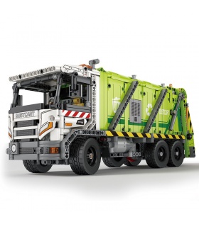 REOBRIX 22022 Compression Garbage Truck Building Blocks Toy Set