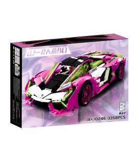 KBOX 10246 Rambo Cyber ​​Sports Car Building Blocks Toy Set